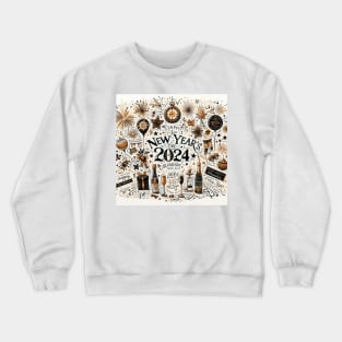 Wishing You a Happy New Year 2024: A Year of Hope and Success Crewneck Sweatshirt